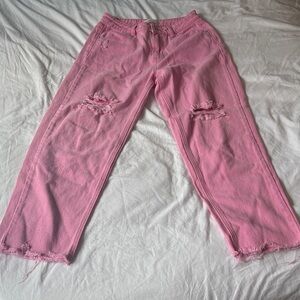 Pink pants store Distressed Women’s Jeans